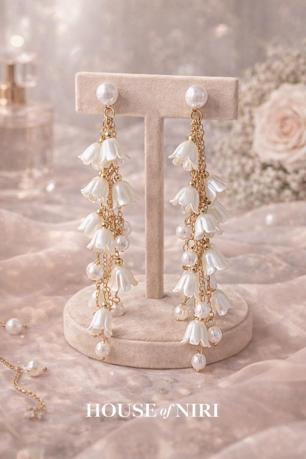 The Elara Pearl Blossom Drops
